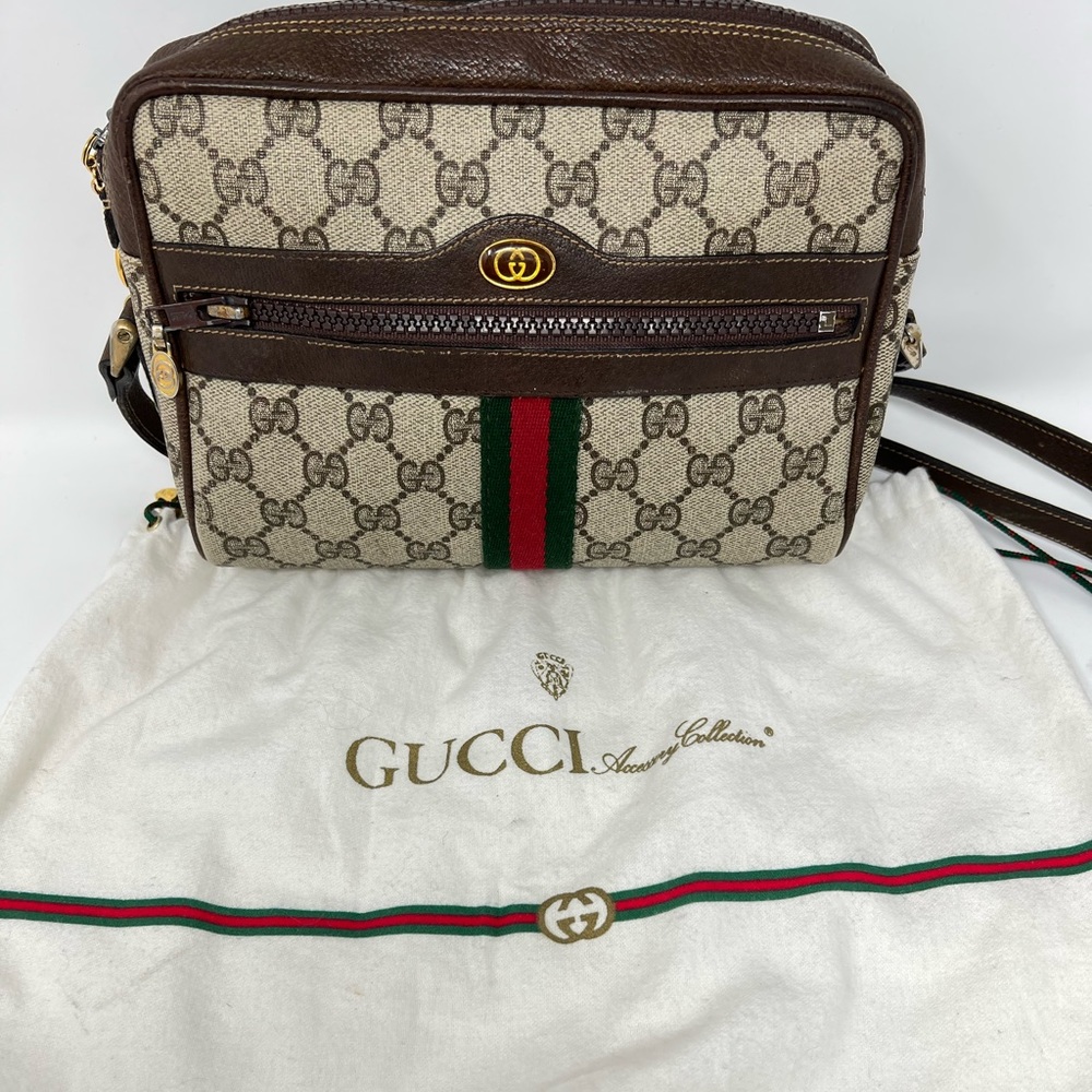 😍Gucci Sherry Ophidia GG Crossbody Vintage Bag. - Picture 11 of 16